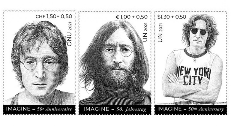 john-lennon,-stamps-inspiring-message-of-peace,-on-un’s-big-week