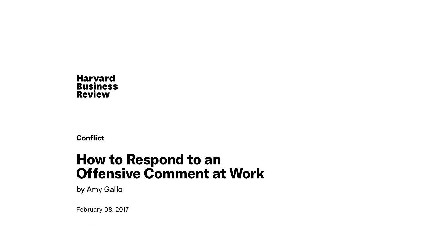 how-to-respond-to-an-offensive-comment-at-work