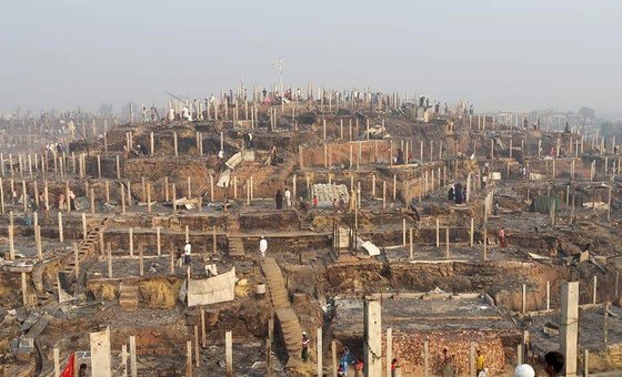 un-teams-assisting-tens-of-thousands-of-refugees,-after-massive-fire-rips-through-camp-in-bangladesh