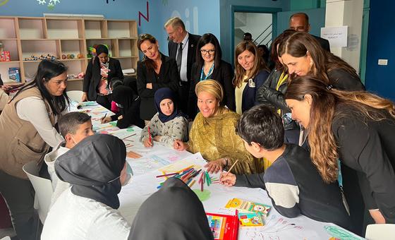 in-lebanon,-un-deputy-chief-explores-first-hand,-challenges-facing-children-and-persons-with-special-needs