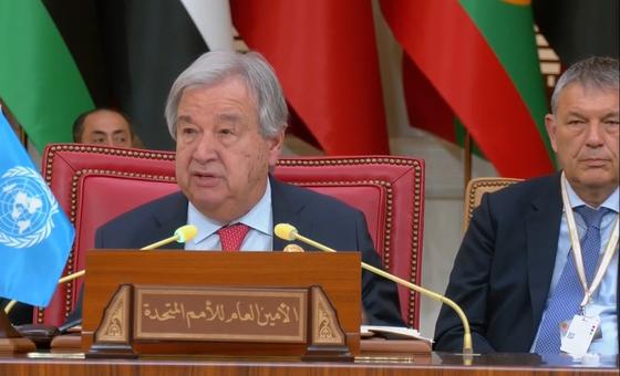 at-arab-league-summit,-guterres-appeals-for-gaza-ceasefire-and-regional-unity