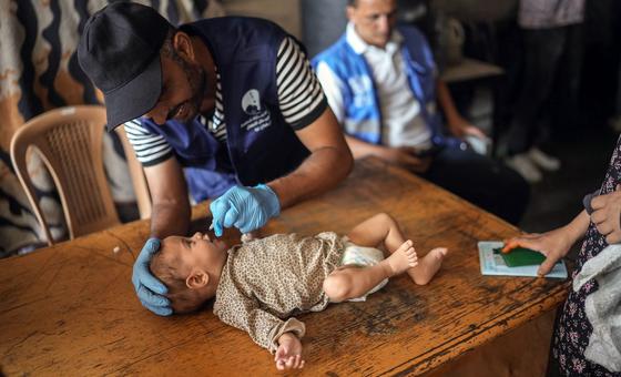 gaza:-polio-vaccination-campaign-moves-to-southern-areas