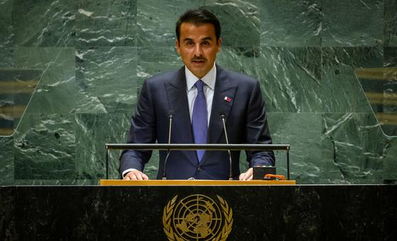 qatar-will-continue-to-mediate-for-peace-in-gaza,-amir-al-thani-tells-world-leaders